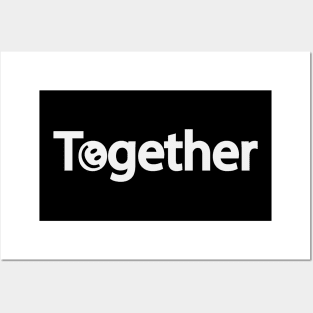 Together positive text design Posters and Art